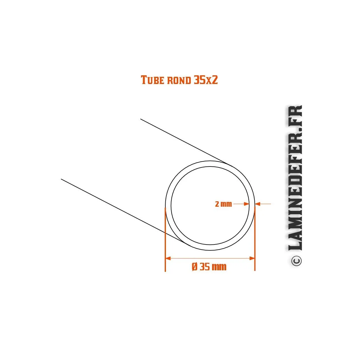 Tube Rond Aluminium Anodisé, L.1 M X Diam.8 Mm Tube Rond Aluminium Anodisé, L.1 M X Diam.8 Mm