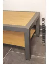 Cadre en cornière acier de 30x30x3 pour plateau de table en bois