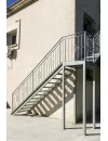 Palier d'escalier en fer forgé avec barreau réf. GD59/2