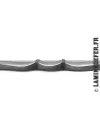 Vue de profil du motif du barreau acier réf. 07191