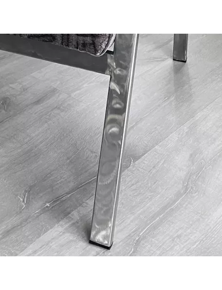 Embout rectangle plastique 35x20 pour pied de chaise métal