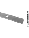 barre plat acier percé pour rampe fer forgé perforation carré 14 mm - ref. 17042