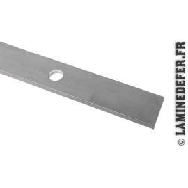 Barre acier plat à 3 trous ronds D12mm longueur 500mm