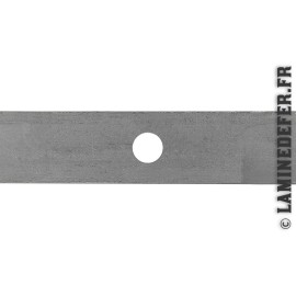 Fer plat percé 30x8mm 3 trous ronds pour barreaux 12mm - longueur 500mm