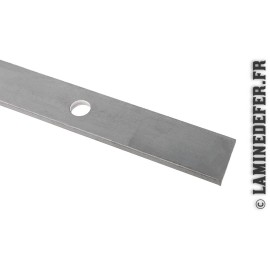 Barre acier plat à trous pour barreau rond 14 mm - longueur 700 mm
