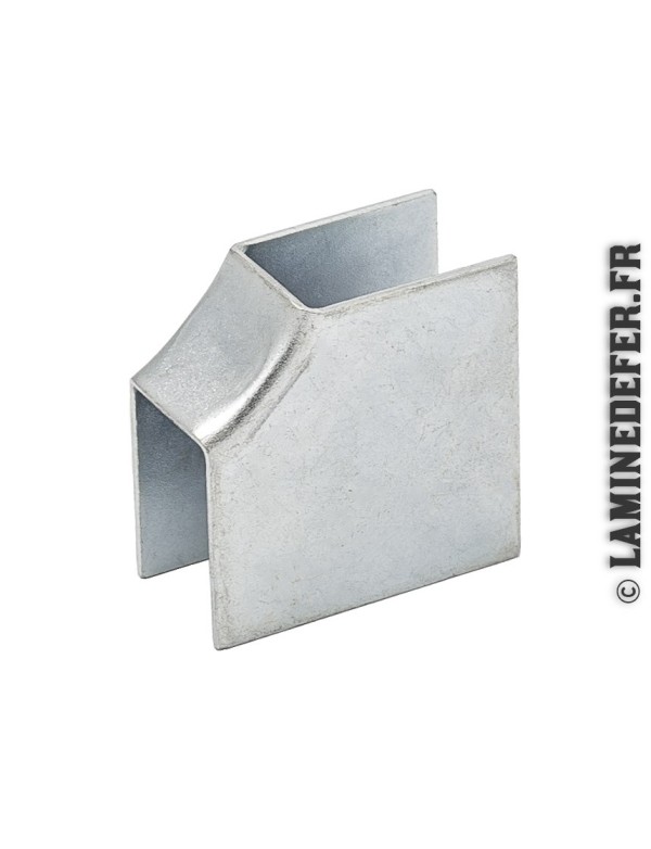 Angle parclose acier galvanisé finition menuiserie métal 19x12 mm