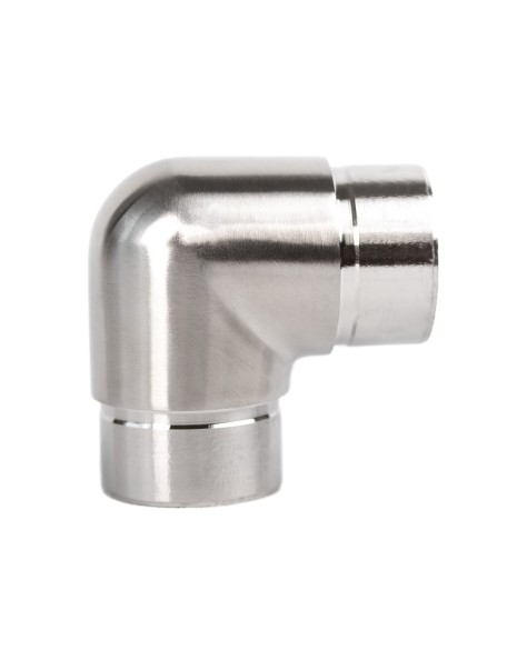 Coude 90° inox à coller pour tube inox rond