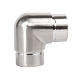 Coude 90° inox à coller pour tube inox rond