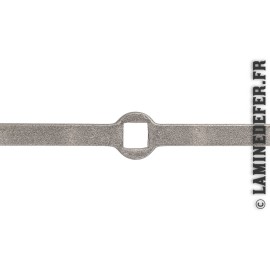 Barre de fixation acier carré grille métallique