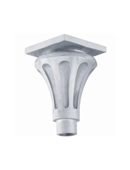 Chapiteau colonne pour tube Ø 80 mm - Forme trompette