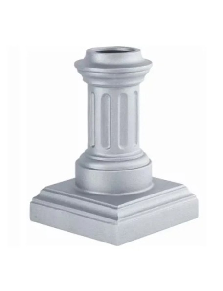 Pied de colonne avec base carré 280 forme tradition royale pour tube Ø100 SF063131