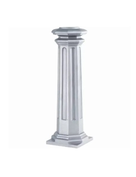 Décor colonne avec base carré 200x200 forme tradition royale pour tube Ø80 SF06311