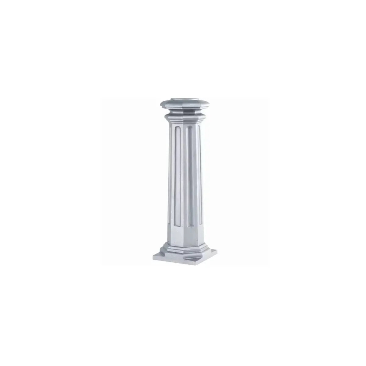 Décor colonne avec base carré 200x200 forme tradition royale pour tube Ø80 SF06311