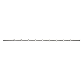 Barre métallique à trous renflés pour carré 14 mm