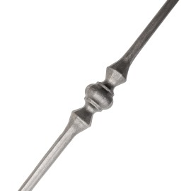 Barreau fer forgé coudé 14 mm