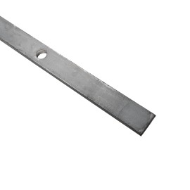 Fer plat percé D15 mm pour grille fer forgé