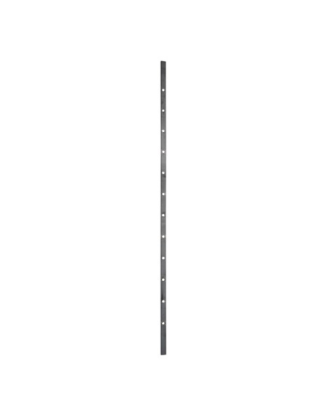 Fer plat perforé 12 trous ronds pour barreau 14 mm