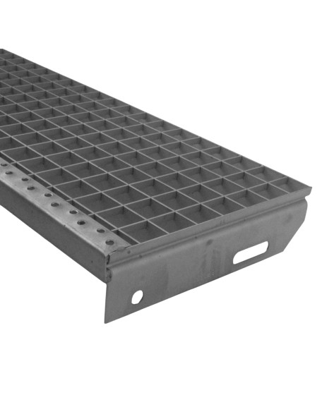 Marche caillebotis inox 1000x270 mm - maille 3030 - BP 30x2- DESTOCKAGE