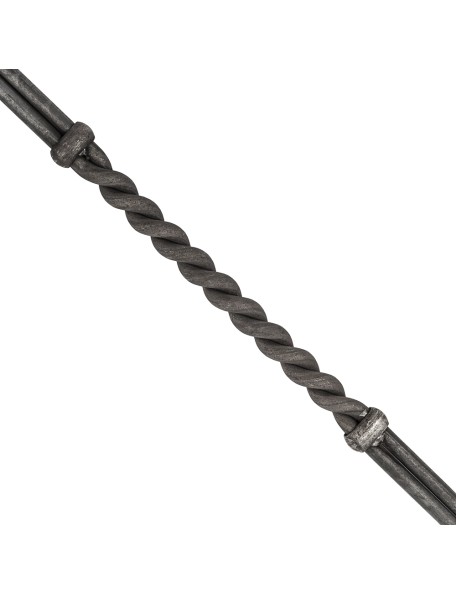 Barreau fer forgé Ø 10 mm - H1000 - torsade centrale SF07131