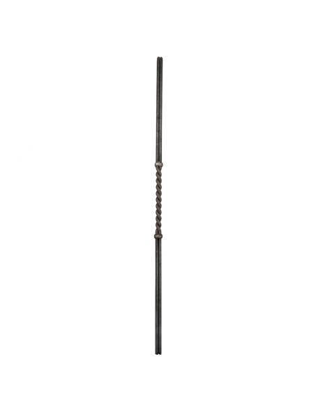 Barreau 2 tiges Ø 10 mm - H1000 - torsade centrale 07131