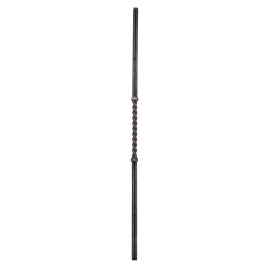 Barreau 2 tiges Ø 10 mm - H1000 - torsade centrale 07131