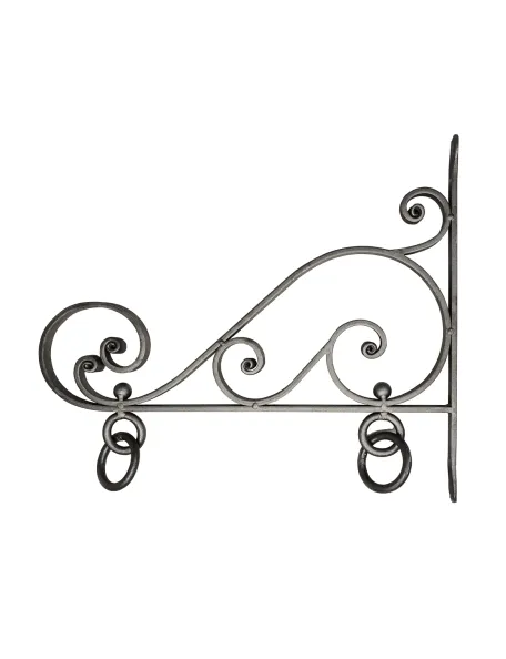 Potence fer forgé pour enseigne 585x495 en plat de 20x8 mm SF158006