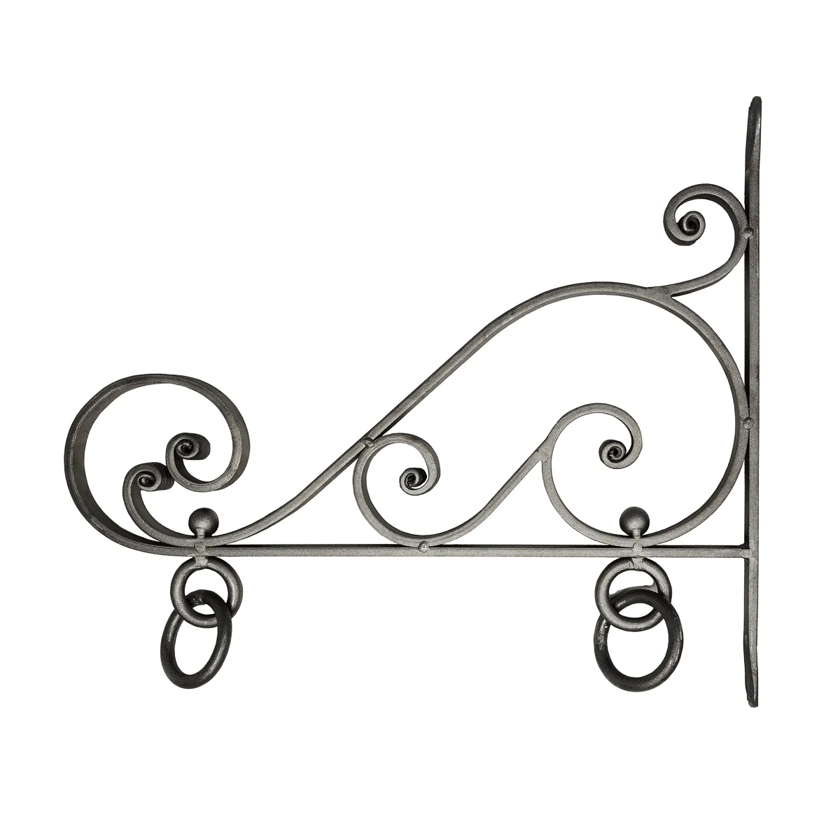 Potence fer forgé pour enseigne 585x495 en plat de 20x8 mm SF158006