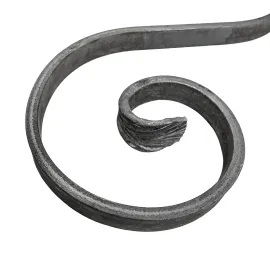 Volute acier 280x115 mm en plat de 14x6 mm