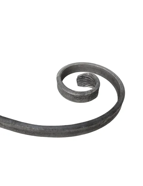 Volutes en fer forgé 450x170 en plat 14 x 6 mm