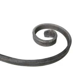 Volutes en fer forgé 450x170 en plat 14 x 6 mm