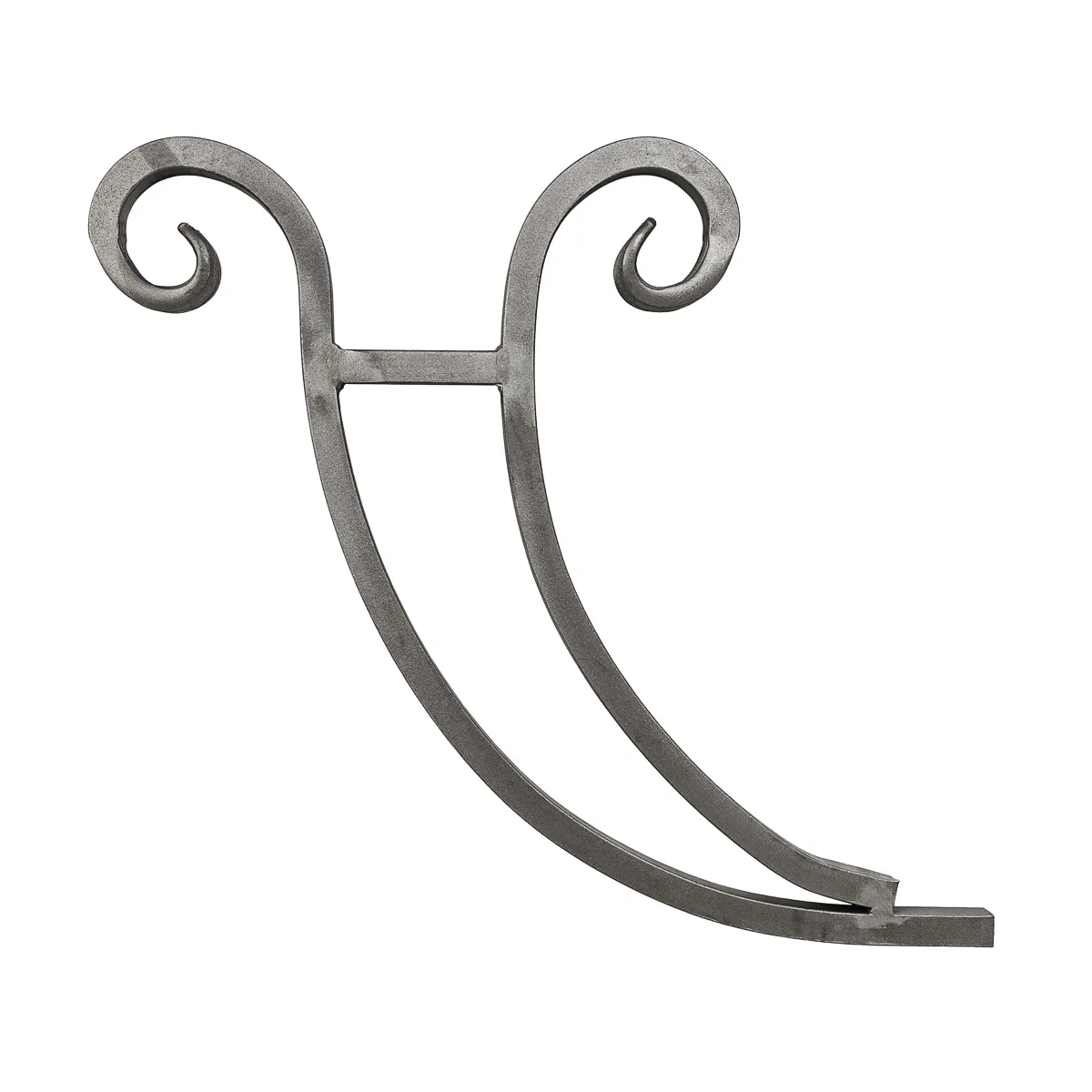 Marquise de porte en fer forgé en carré 20 mm