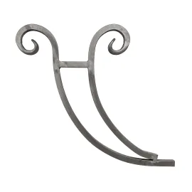 Marquise de porte en fer forgé en carré 20 mm