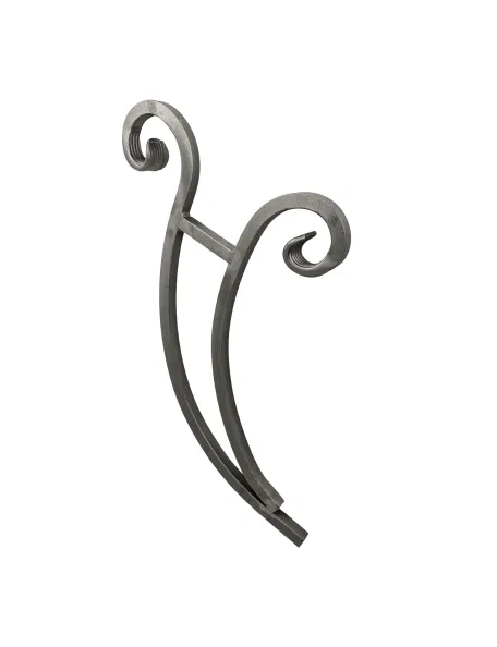 Support marquise fer forgé - volute acier carré 20 mm