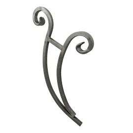 Support marquise fer forgé - volute acier carré 20 mm