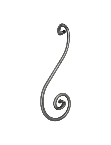 Volute fer 780x280 rond de 25 mm
