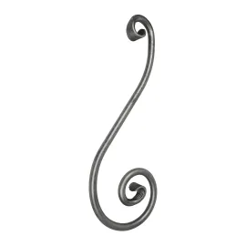 Volute fer 780x280 rond de 25 mm
