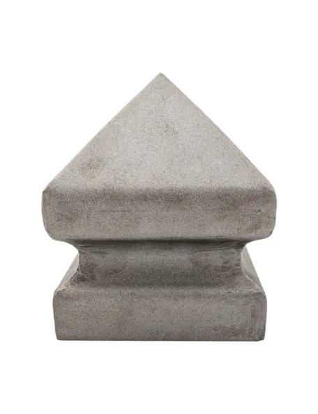 Chapeau poteau 120x120 mm - acier grenaillé