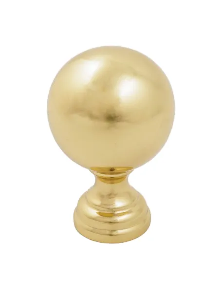 Boule laiton à visser 88x65 mm - base D35 mm