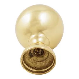 Boule d'ornement lit en laiton à visser h88 x D35 mm
