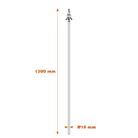 Barreau fer forgé H1300 -10062