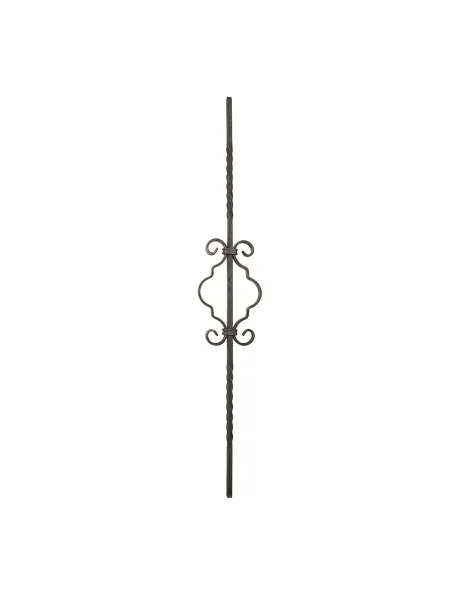 Barreau escalier volutes symétriques H 900 mm