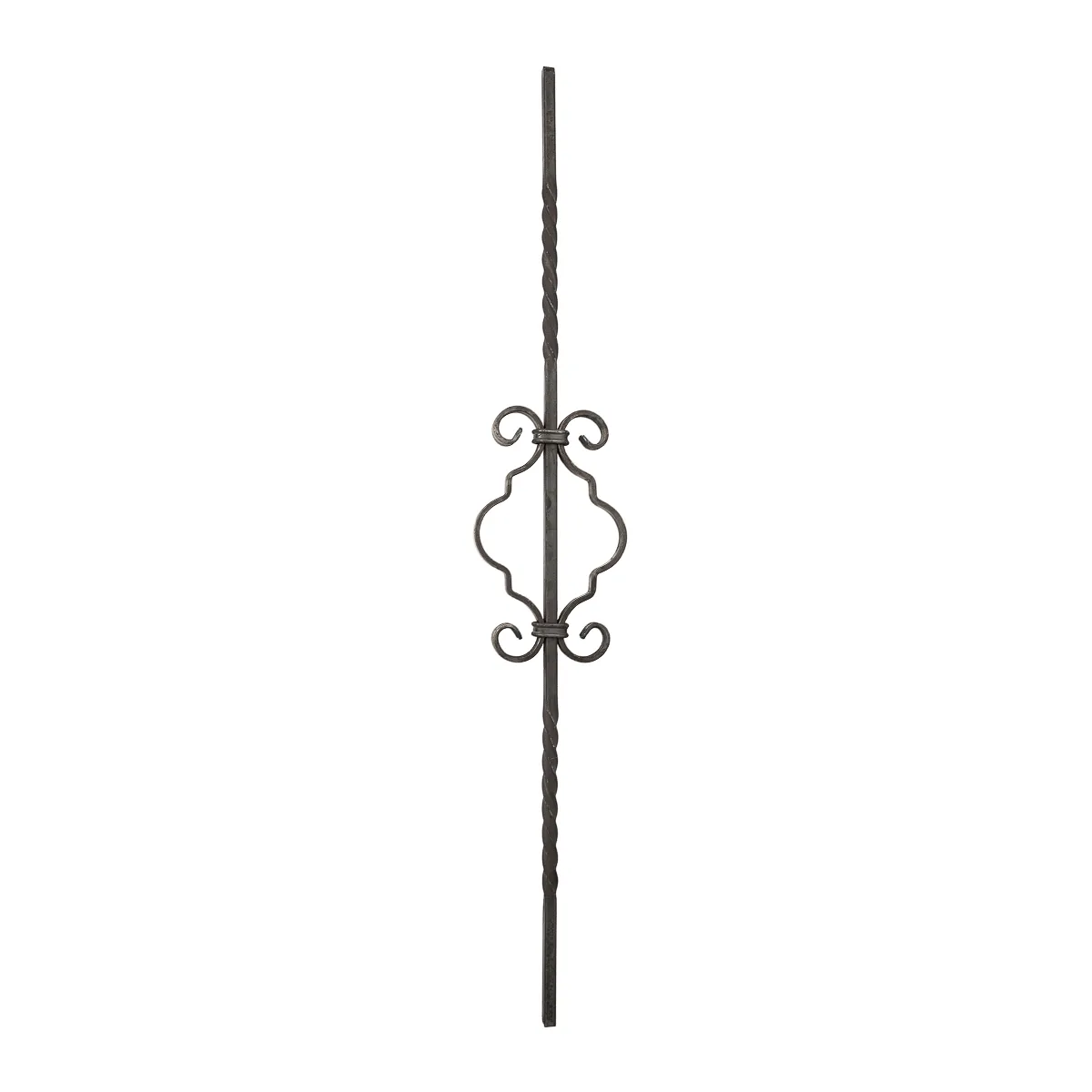 Barreau escalier volutes symétriques H 900 mm