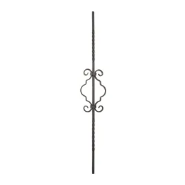 Barreau escalier volutes symétriques H 900 mm