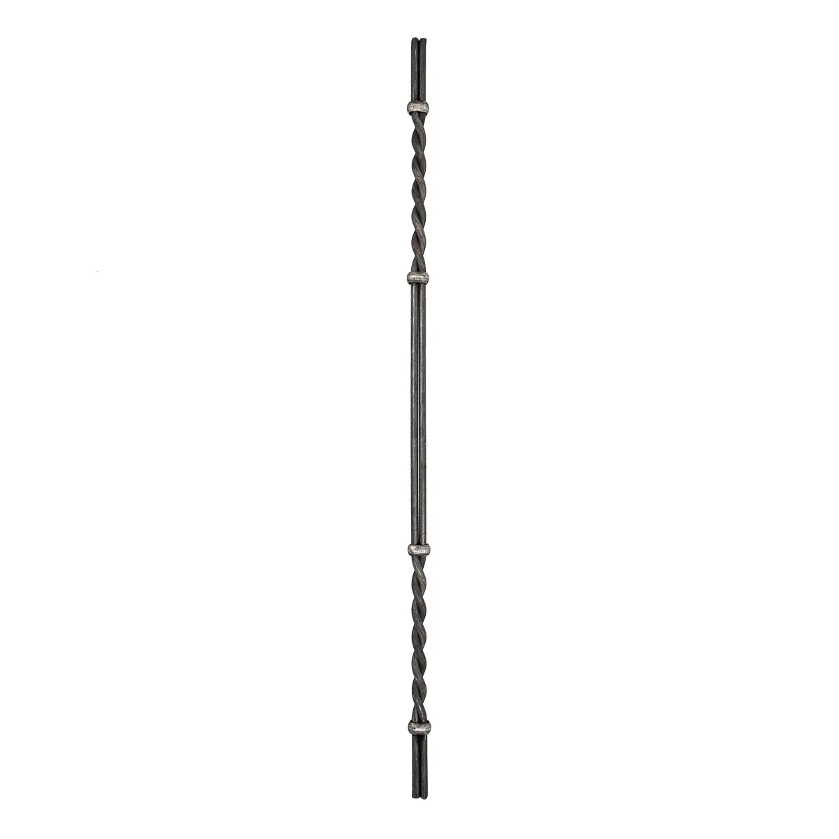 Barreaux fer forgé pour escalier, balcon, clôture - 1 mètre - double torsade