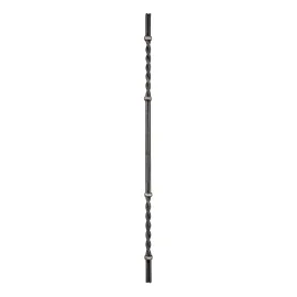 Barreaux fer forgé pour escalier, balcon, clôture - 1 mètre - double torsade