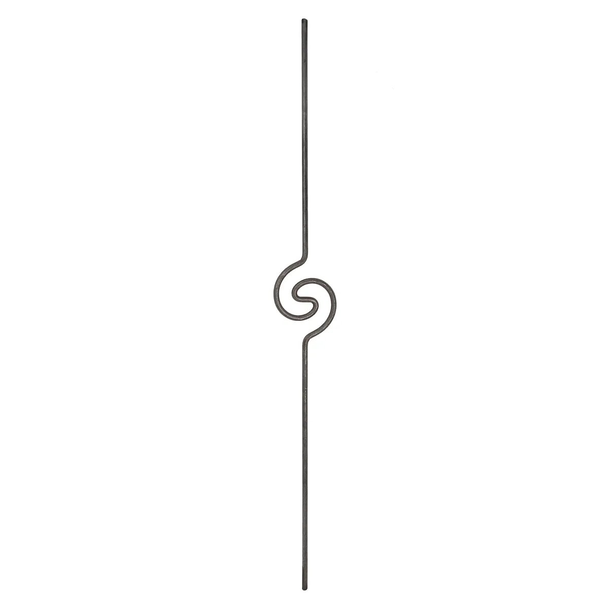 Barreaudage fer forgé escalier et rambarde - spirale en rondin 12 mm