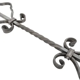 Barreau torsadé carré 12 mm avec volutes fer forgé H 900 mm