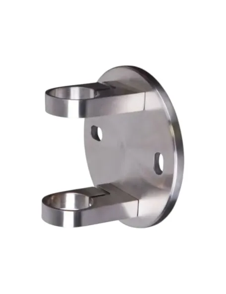 Platine murale inox Ø150 mm pour fixation tube Ø42.4 mm