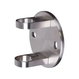 Platine murale inox Ø150 mm pour fixation tube Ø42.4 mm