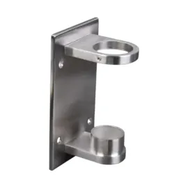 Platine inox fixation à l'anglaise rectangle - Poteau Ø42,4 mm